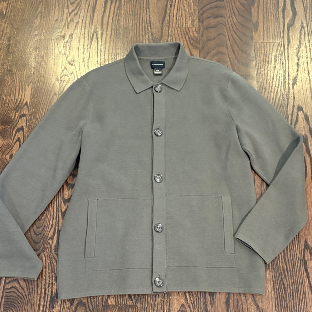 Club Monaco Milano Men's Cardigan Sweater Jacket Size Medium